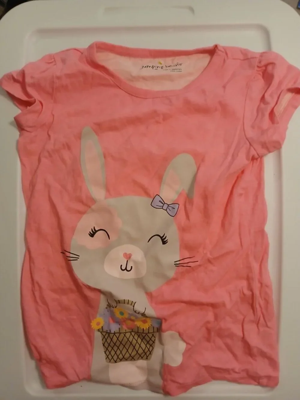 Jumping Beans Girls Size 6 Bunny T Shirt